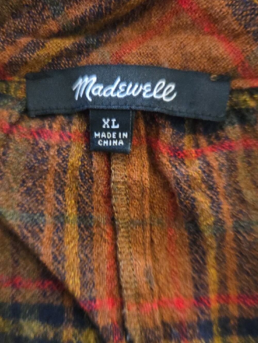 Madewell Plaid Split-Neck Plaid Tunic - Picture 6 of 8